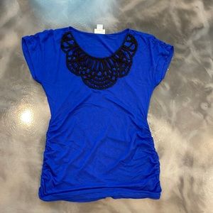 Motherhood Maternity short sleeve blouse size medium